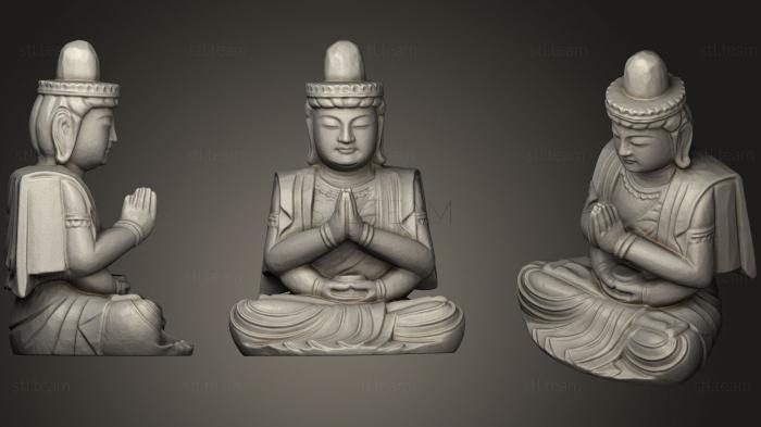 Скульптуры индийские Деревянный Будда